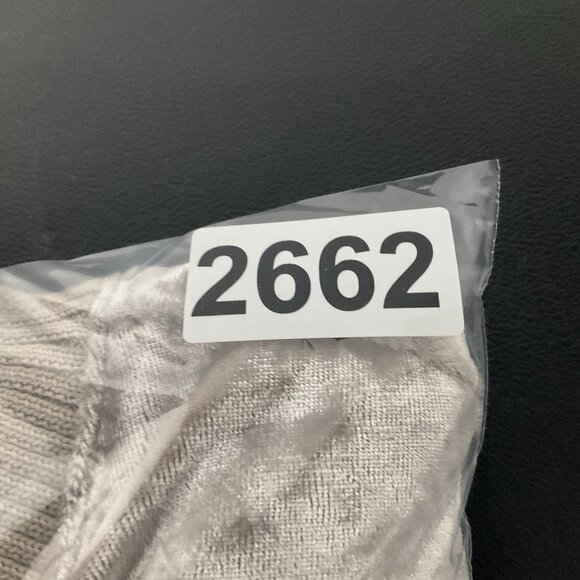 Entro Womens Sz S Light‎ Gray Crushed Velvet Full Zipper Pockets Bomber Jacket - Picture 10 of 10